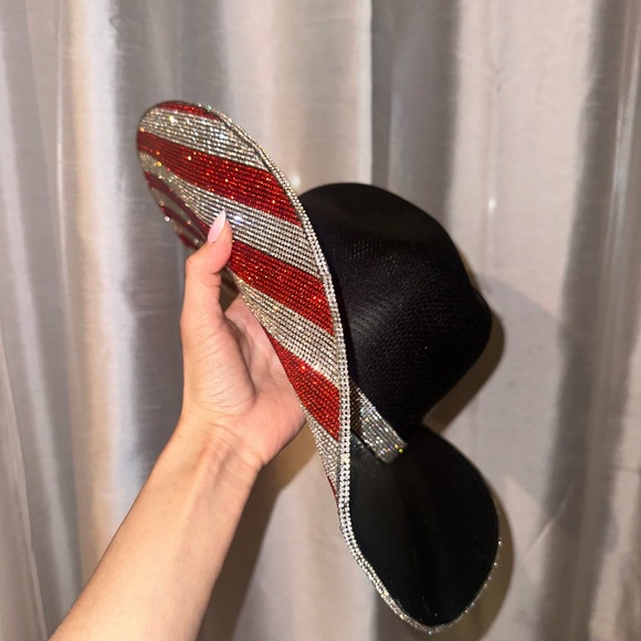 COPY - American flag USA Rhinestone cowboy hat - Picture 6 of 6